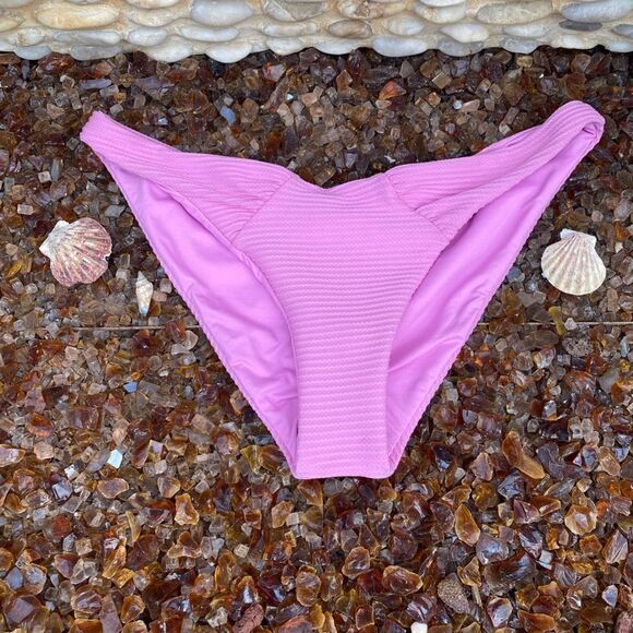 NWT New! L*Space Sol Pink Bikini Swim Bottom Medium Beach Summer Vacation Sun - Picture 5 of 13